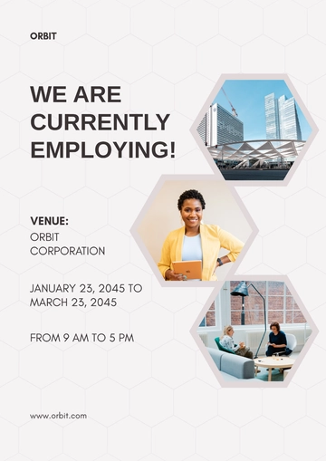 Free Corporate A3 Poster Template to Edit Online