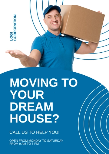 Free Logistics A3 Poster Template to Edit Online