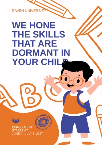 Free Academic Poster A3 Template to Edit Online