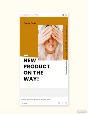 Simple Fashion Sale Tumblr Post Template