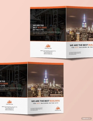 Building Construction Brochure Template