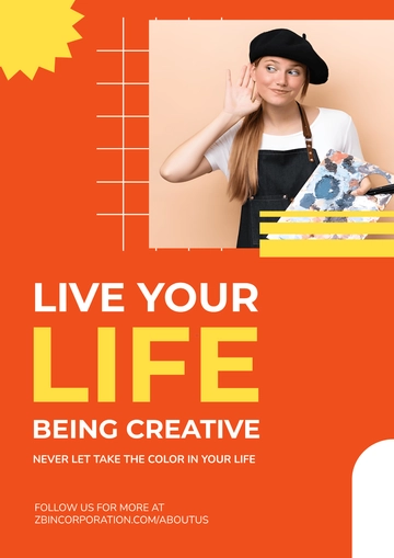 Free Creative A3 Poster Template to Edit Online