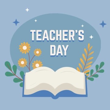 Free Teachers Day Concept Clipart Template to Edit Online