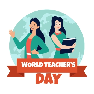 Free World Teachers Day Clipart Template to Edit Online