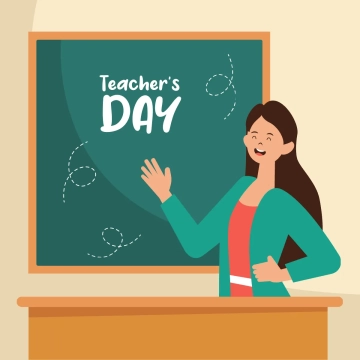 Free Teachers Day School Clipart Template to Edit Online