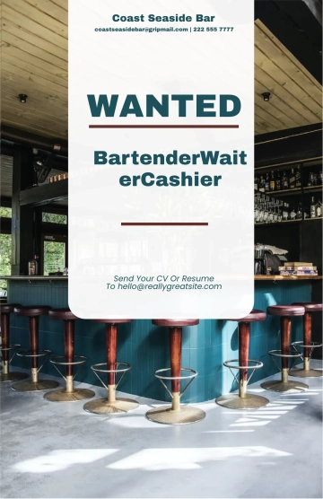 Free Creative Job Advertisement Poster Template to Edit Online