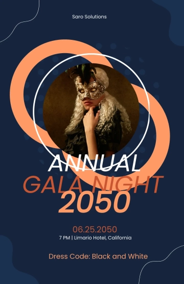 Free Gala Poster Template to Edit Online