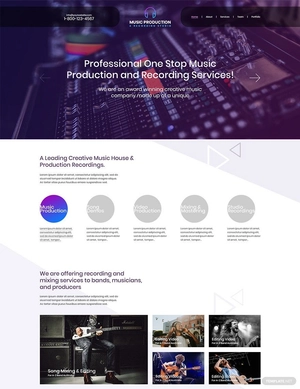 Music Production WordPress Theme/Template