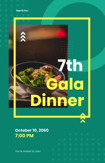 Free Gala Advertising Poster Template to Edit Online