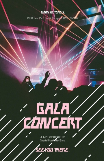 Free Gala Concert Poster Template to Edit Online