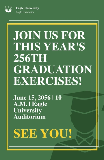 Free Graduation Poster Template to Edit Online