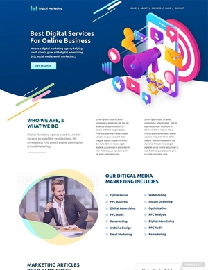 Digital Marketing WordPress Theme/Template