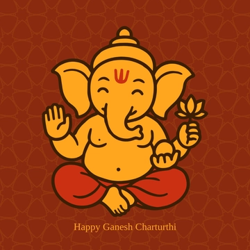 Free Ganesh Chaturthi Illustration Template to Edit Online