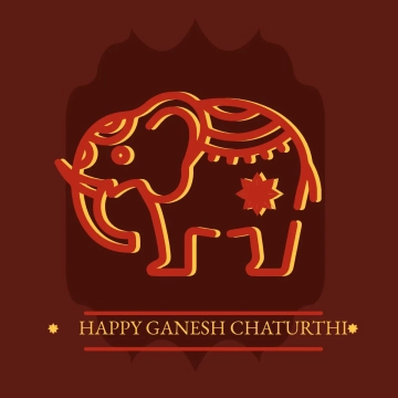 Free Happy Ganesh Chaturthi Clipart Template to Edit Online