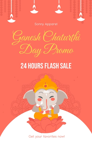 Free Ganesh Chaturthi Day Poster Template to Edit Online Free Ganesh Chaturthi Day Poster Template to Edit Online
