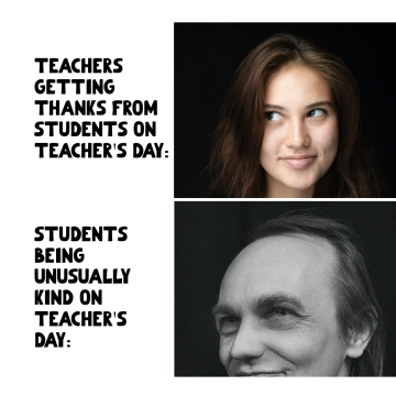 Free Teacher's Day Funny Memes Template to Edit Online