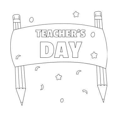 Free Teachers Day Banner Drawing Template to Edit Online