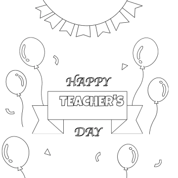 Free Happy Teacher's Day Celebration Drawing Template to Edit Online