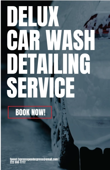 Free Car Wash Detailing Service Poster Template to Edit Online