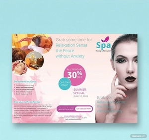 Spa Tri-Fold Brochure Template