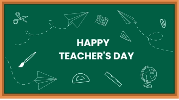 Free Blackboard Teacher's Day Background Template to Edit Online