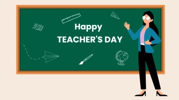 Free Teacher's Day Zoom Background Template to Edit Online