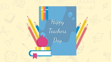 Free Teacher's Day Card Background Template to Edit Online
