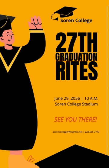 Free Creative Graduation Poster Template to Edit Online