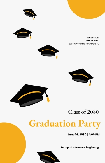 Free Graduation Design Poster Template to Edit Online