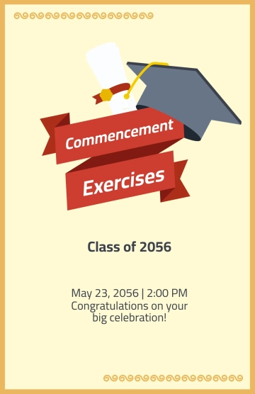 Free University Graduation Poster Template to Edit Online