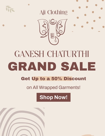 Free Ganesh Chaturthi Sale Flyer Template to Edit Online