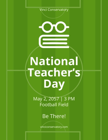 Free National Teacher's Day Flyer Template to Edit Online