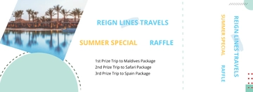 Free Tour Raffle Ticket Template to Edit Online