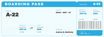 Free Travel Ticket Gift Template to Edit Online