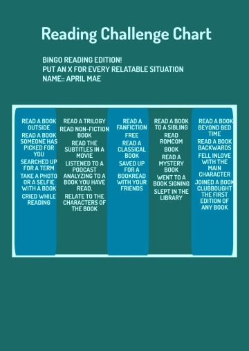 Free Reading Challenge Chart Template to Edit Online