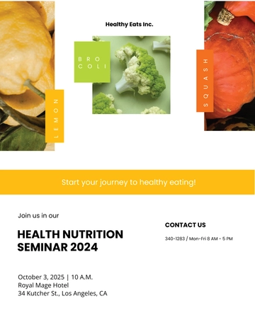 Free Health Nutrition Flyer Template to Edit Online