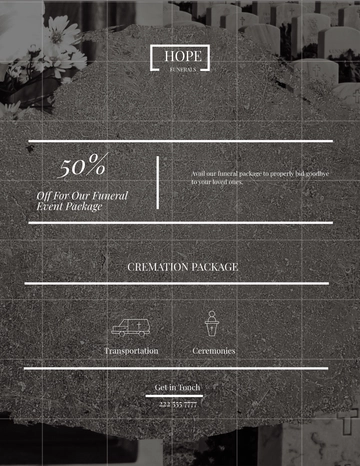 Free Funeral Event Flyer Template to Edit Online