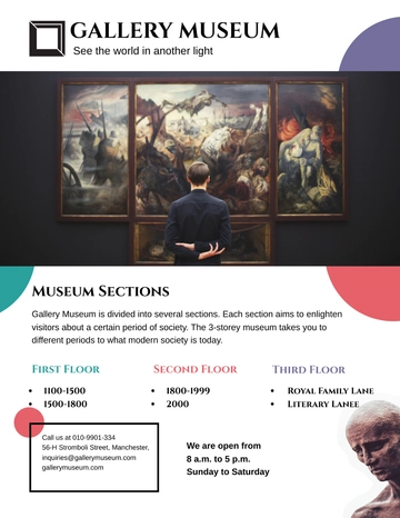 Free Museum Flyer Template to Edit Online