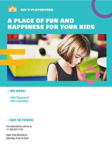 Free Play School Flyer Template to Edit Online