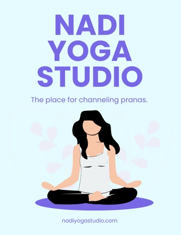 Free Yoga Studio Flyer Template to Edit Online