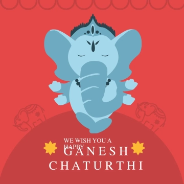 Free Ganesh Chaturthi Greeting Card Vector Template to Edit Online