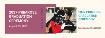 Free Graduation Admission Ticket Template to Edit Online