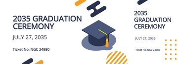 Free Graduation Boarding Pass Ticket Template to Edit Online