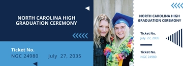 Free Graduation Party Ticket Template to Edit Online