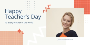 Free Teacher's Day Youtube Banner Template to Edit Online
