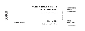 Free Numbered Fundraiser Ticket Template to Edit Online