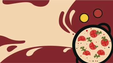 Free Food Banner Background Template to Edit Online