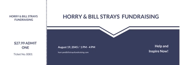 Free Printable Fundraiser Ticket Template to Edit Online