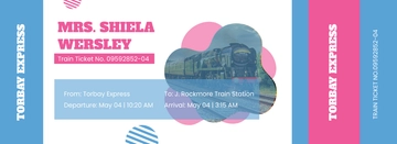 Free Printable Train Ticket Template to Edit Online