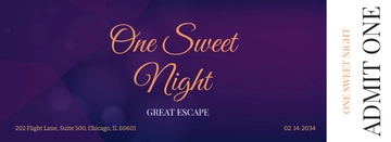 Free Prom Admission Ticket Template to Edit Online